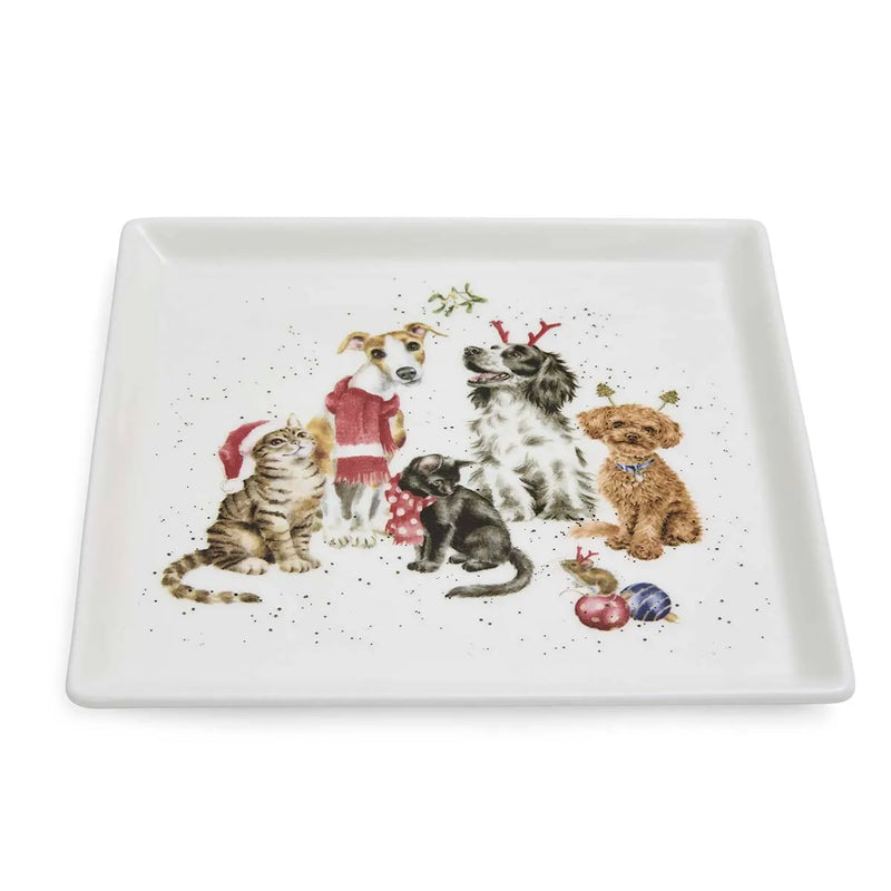 Royal Worcester - Wrendale - SQUARE PLATE 9" (DOGS)