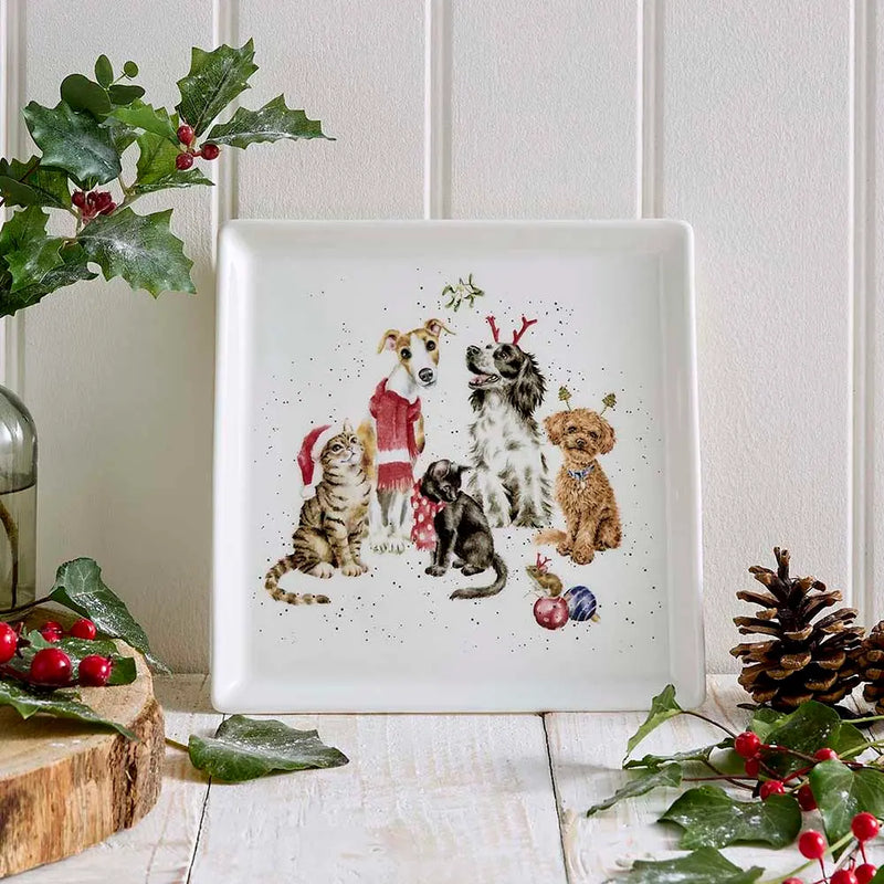 Royal Worcester - Wrendale - SQUARE PLATE 9" (DOGS)