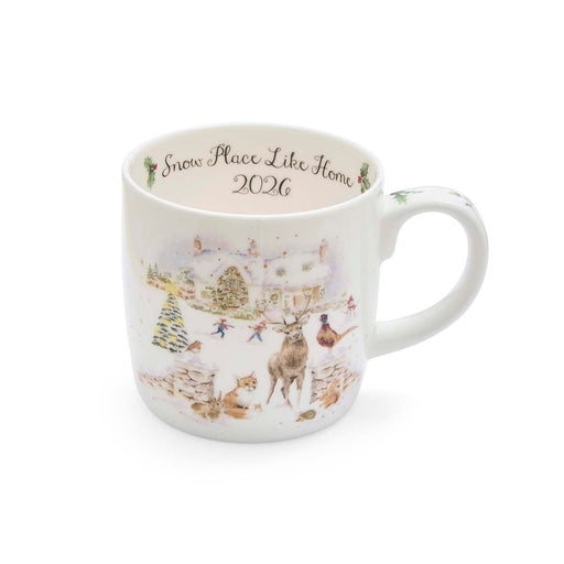 Royal Worcester Wrendale Snow Place Like Home 2026 annual mug