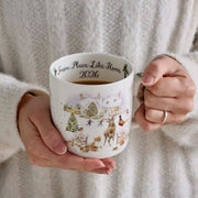 Wrendale Snow Place Like Home 2026 mug in a festive setting