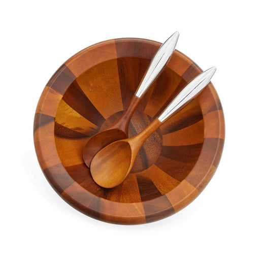Nambé - Yaro Salad Bowl with Servers | 14 in / 35.6 cm - view 2