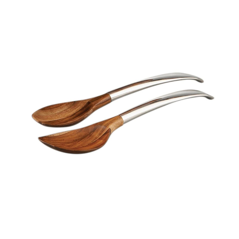 Nambé - Butterfly Salad Bowl with Servers | 16 in / 40.6 cm - view 3