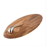 Nambé - Swoop Cheese Board with Knife