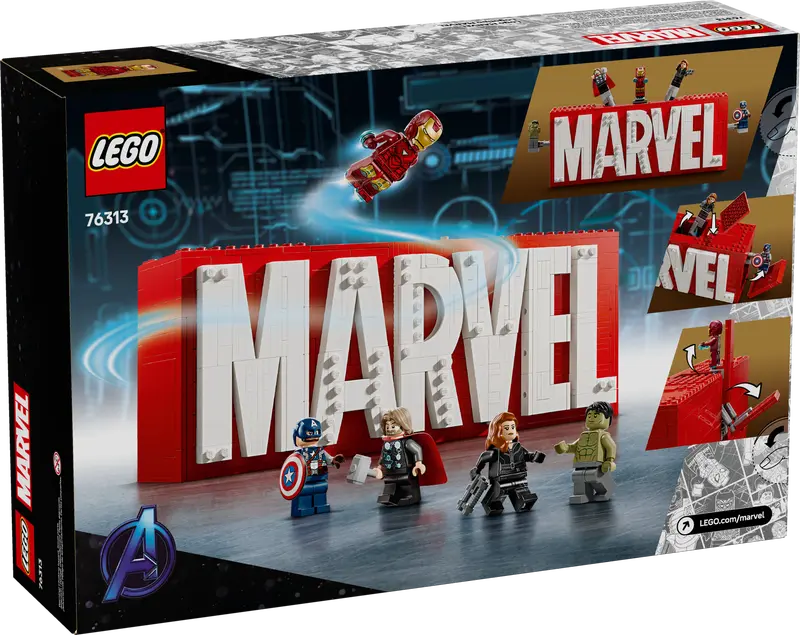 LEGO - 76313 - MARVEL - Marvel Logo & Minifigures - 931pcs