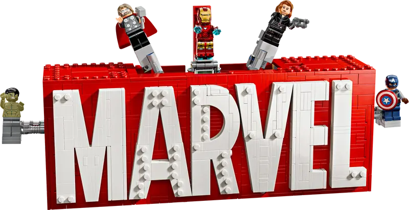 LEGO - 76313 - MARVEL - Marvel Logo & Minifigures - 931pcs