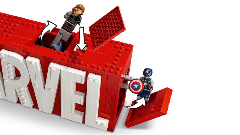 LEGO - 76313 - MARVEL - Marvel Logo & Minifigures - 931pcs