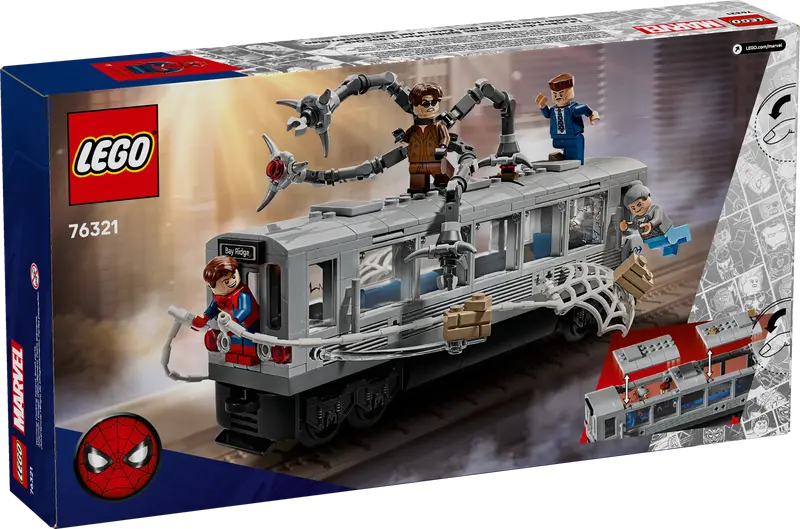 LEGO - 76321 - MARVEL - Spiderman vs. Doc Ock Subway Train Scene - 393pcs