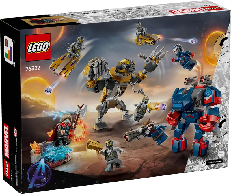 LEGO - 76322 - MARVEL - Avengers: Endgame Thor vs Chitauri - 373pcs