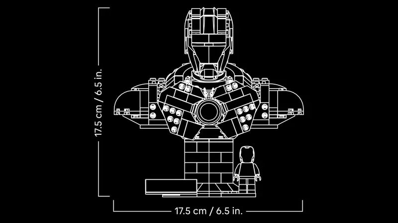 LEGO - 76327 - MARVEL - Iron Man MK4 Bust - 436pcs