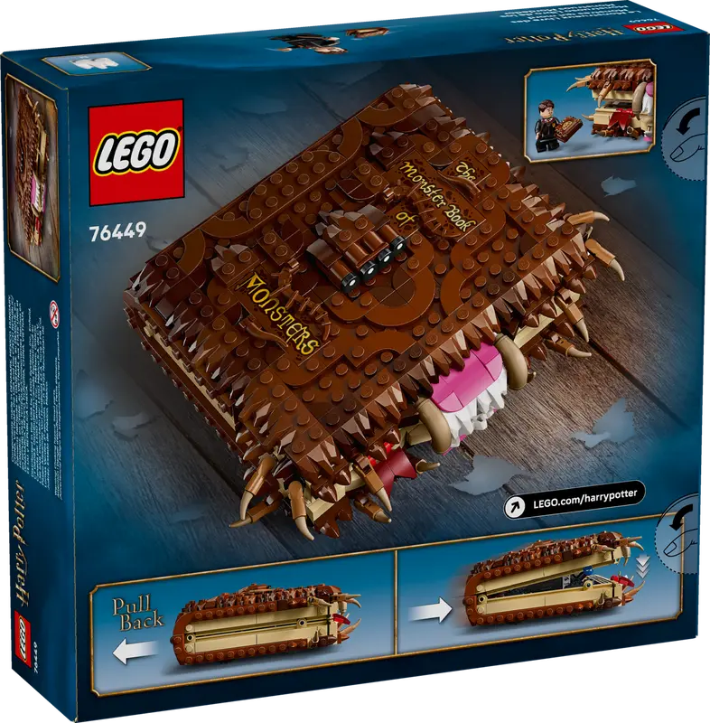 LEGO - 76449 - HARRY POTTER - Chomping Monster Book of Monsters - 518pcs