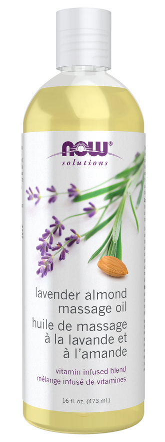 Now - Lavender - Almond Massage Oil 473 mL