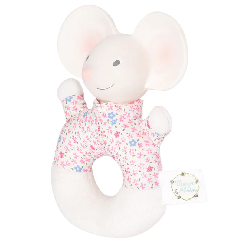 TIKIRI - MEIYA THE MOUSE SOFT RATTLE 6.5"H
