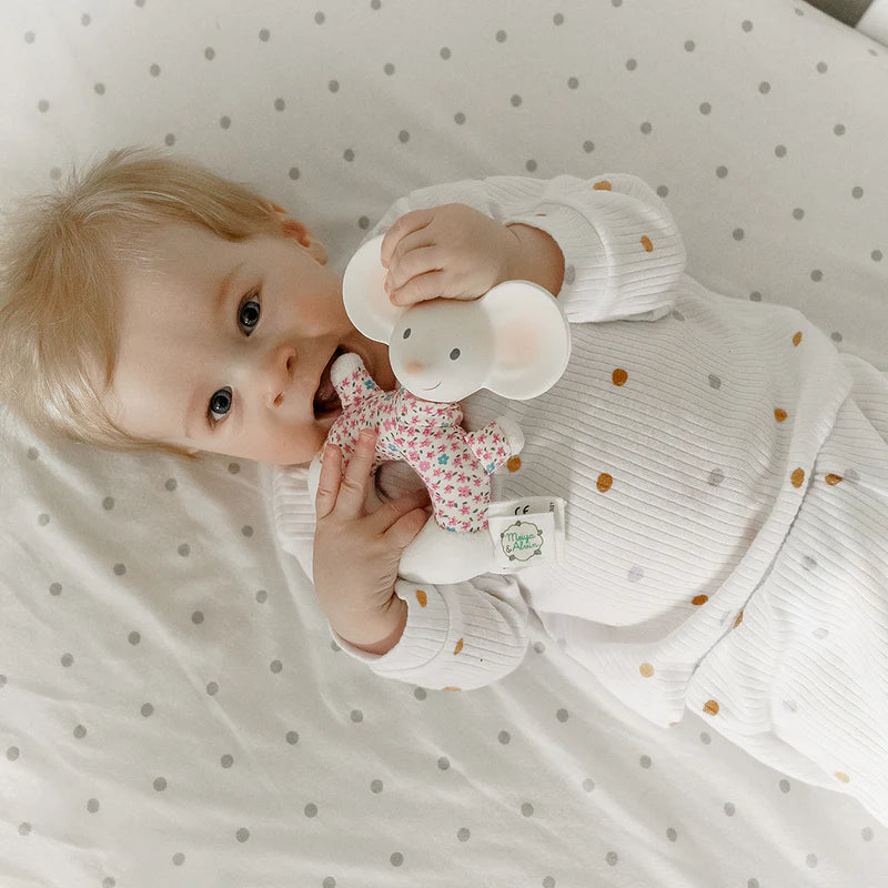 TIKIRI - MEIYA THE MOUSE SOFT RATTLE 6.5"H