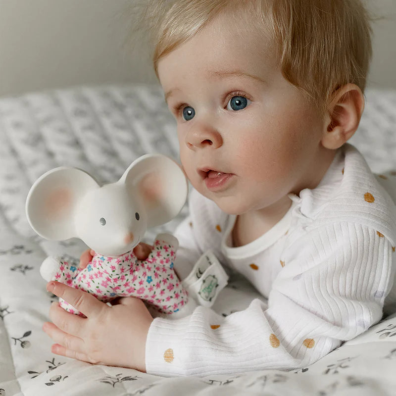 TIKIRI - MEIYA THE MOUSE SOFT RATTLE 6.5"H