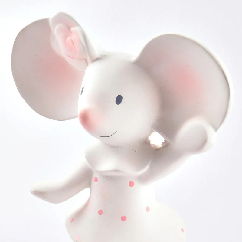 TIKIRI - MEIYA THE MOUSE NATURAL RUBBER SQUEAKER 6.7"H