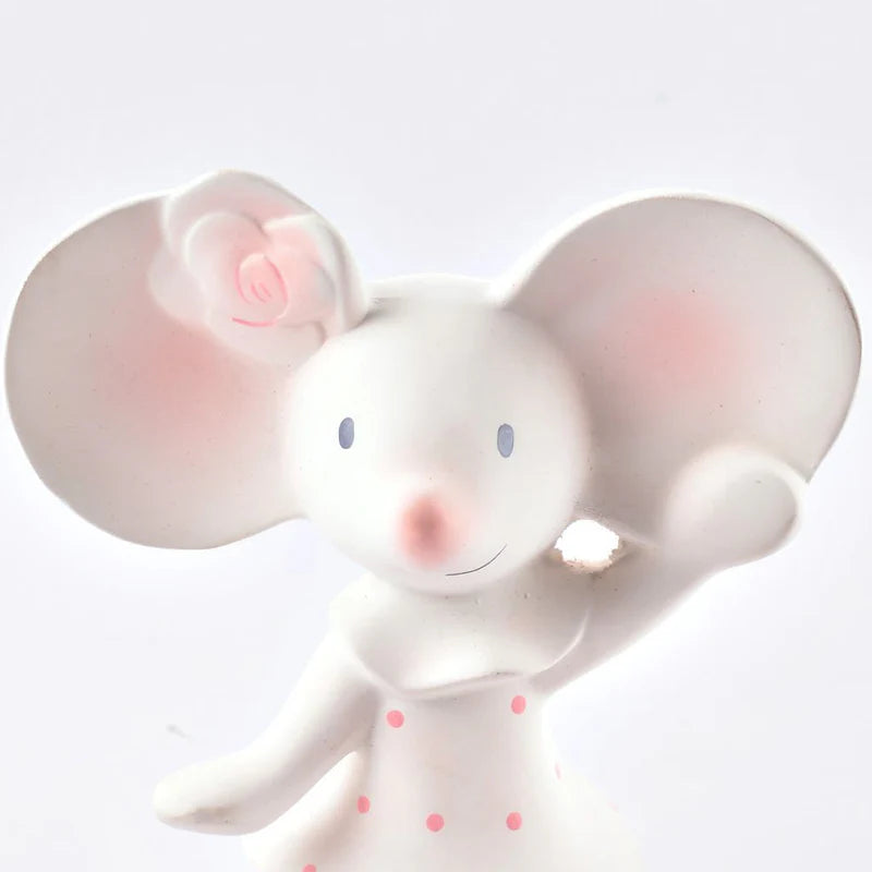 TIKIRI - MEIYA THE MOUSE NATURAL RUBBER SQUEAKER 6.7"H