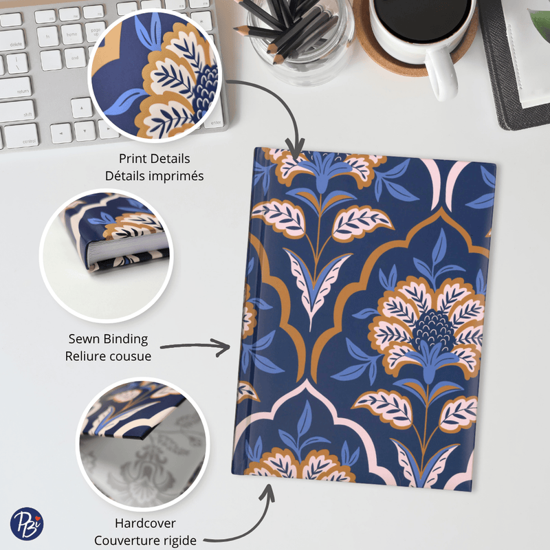 M. NOTEBOOK - BLUE MOTIF