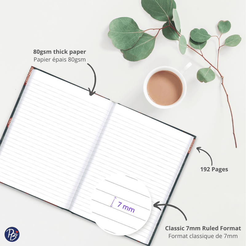 M. NOTEBOOK - BLUE MOTIF