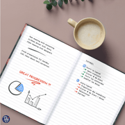 M. NOTEBOOK - BLUE MOTIF