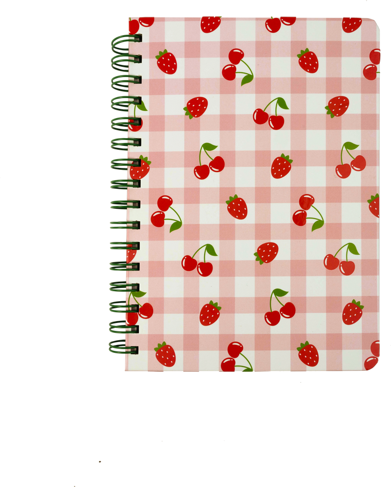 NOTEBOOK- MEDIUM- MINI CHERRY