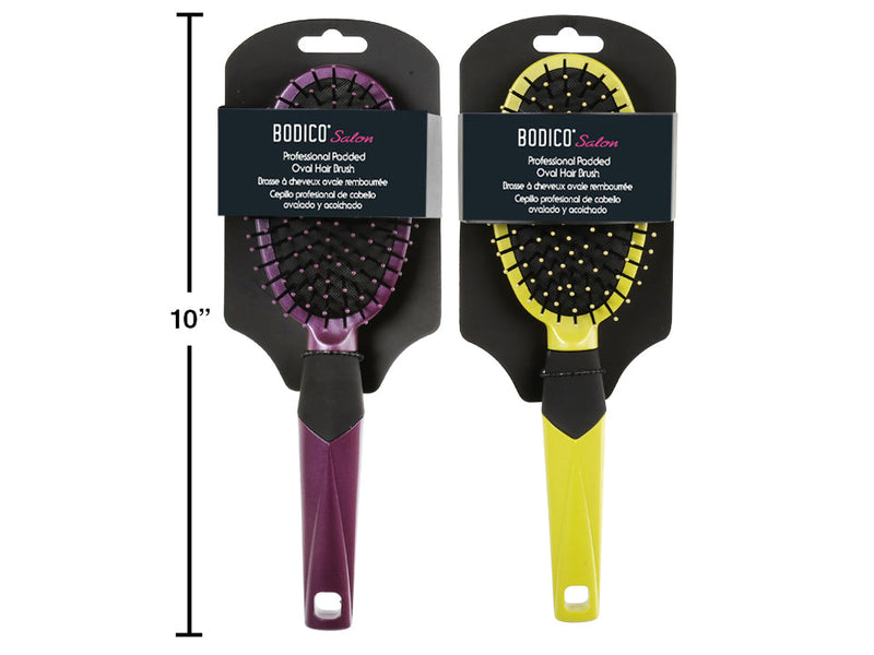 Bodico oval hair brush, assorted colour; one brush supplied