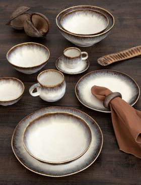 Easy Life - NUANCES - Side Plate | Ceramic Tableware Collection, Elegant Serving Plate