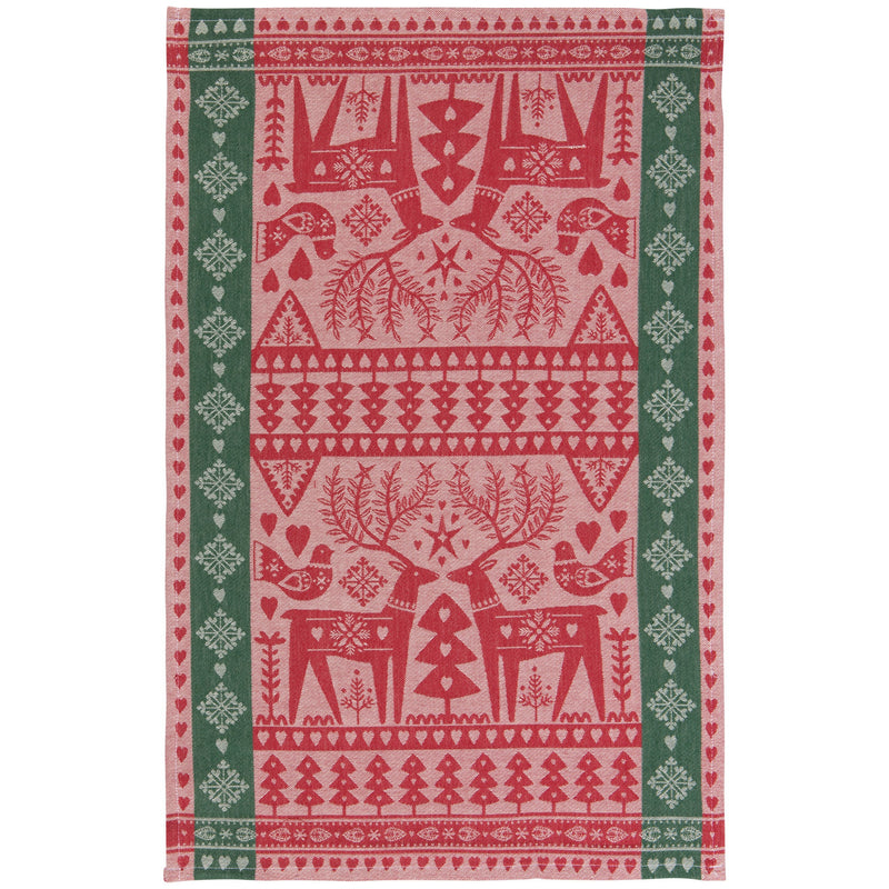 Now Designs - Folk Forest Christmas Jacquard Dishtowel