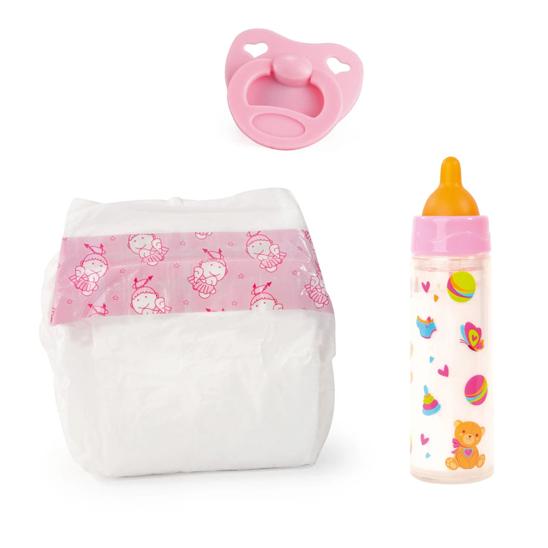 DELUXE SET - MILK BOTTLE, PACIFIER AND DIAPER