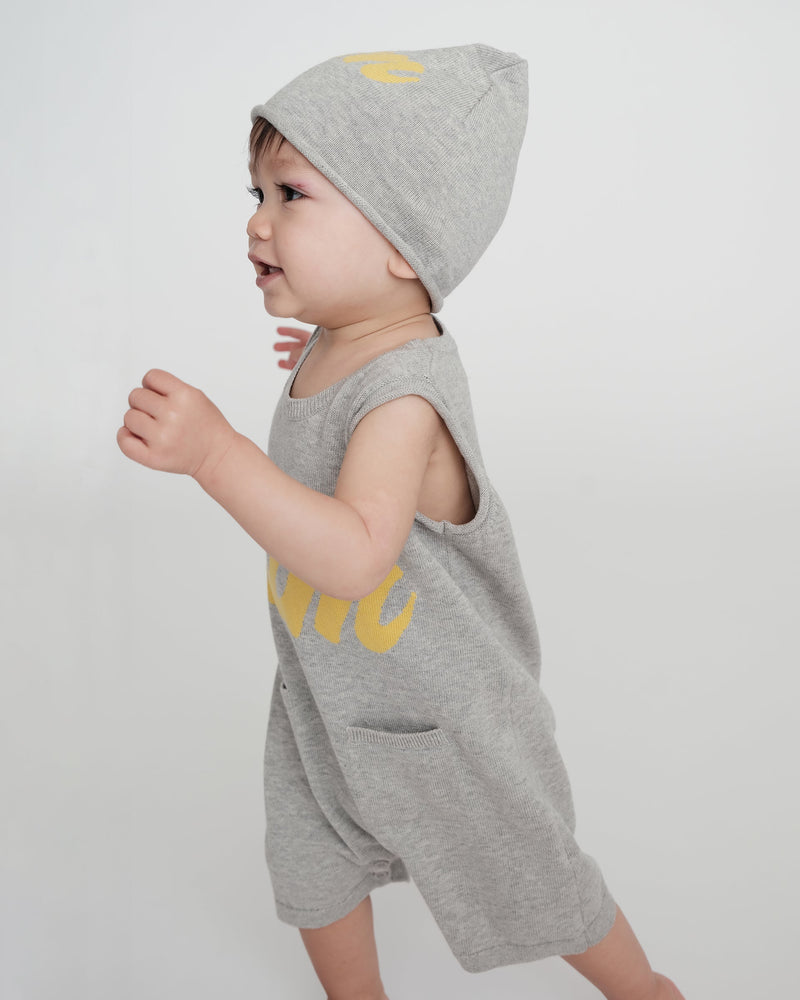 7AM - 7AM Logo Boxy Romper | Classic Boxy Infant Romper with Signature Logo