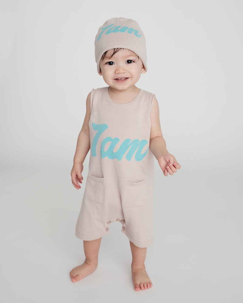 7AM - 7AM Logo Boxy Romper | Classic Boxy Infant Romper with Signature Logo