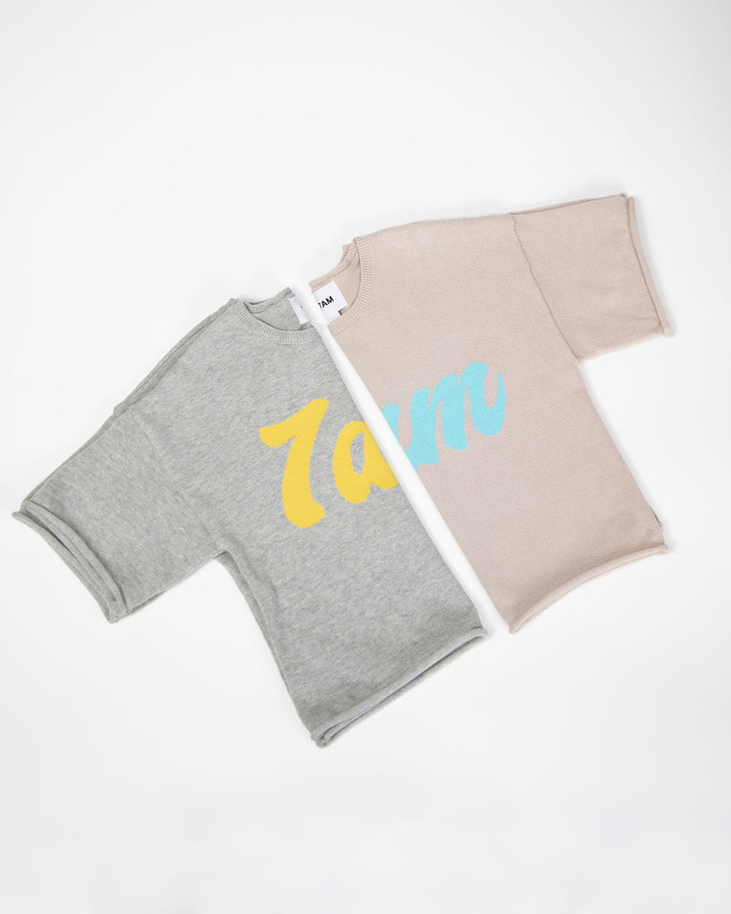 7AM - Tee Boxy - Oat - 12-18M