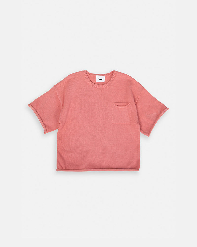 7AM - Boxy Cotton Tee Pocket