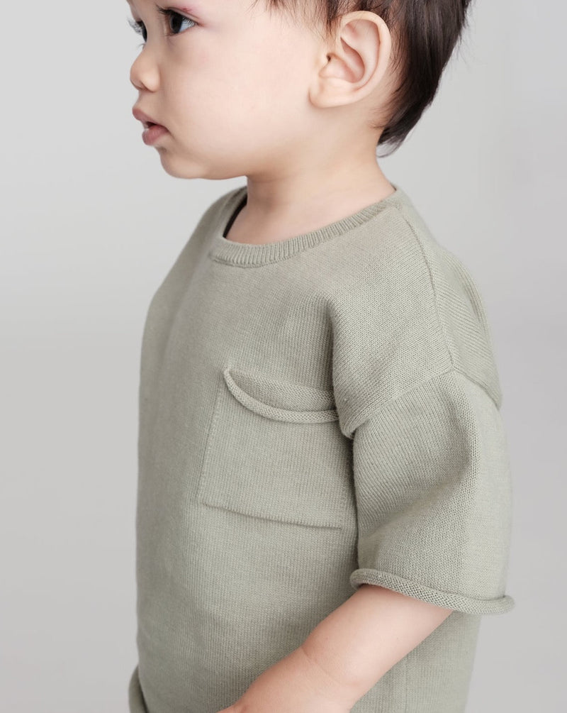 7AM - Boxy Cotton Tee Pocket