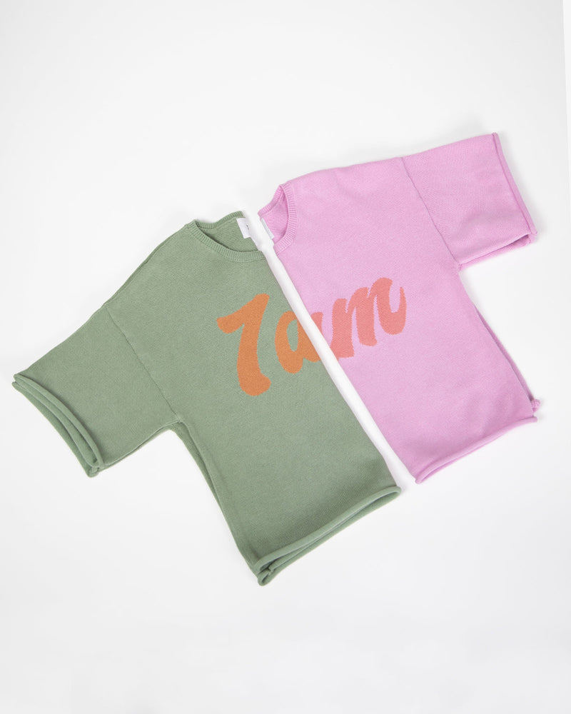 7AM - Tee Boxy - Sage - 18-24M