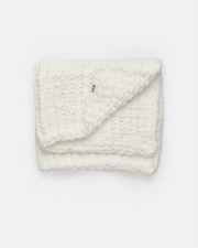 Hand-Knit Chenille Throw
