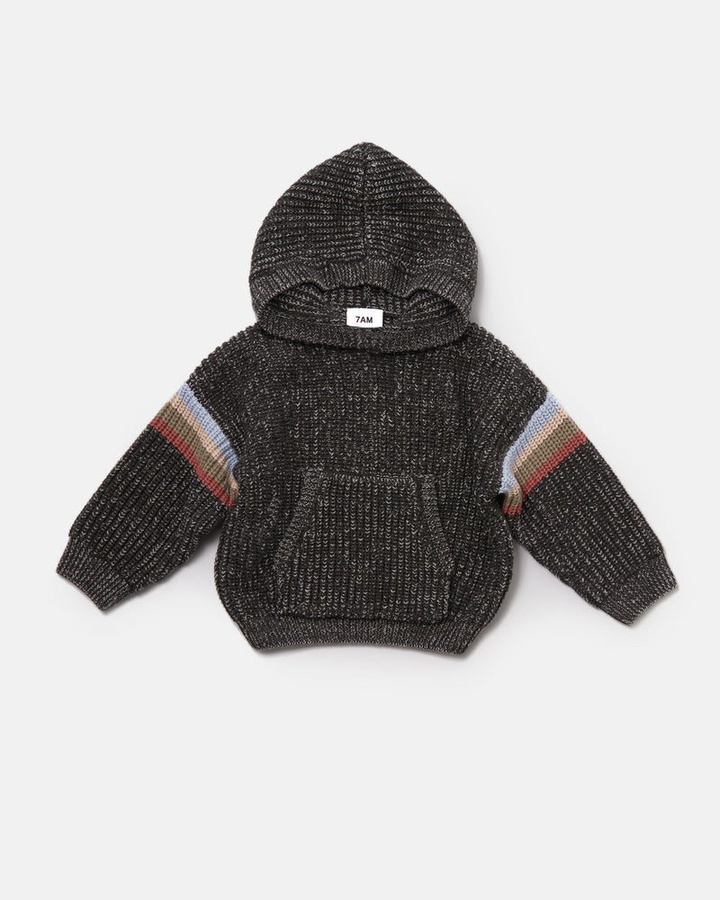 7AM - Hooded Boxy Sweater - Chunky