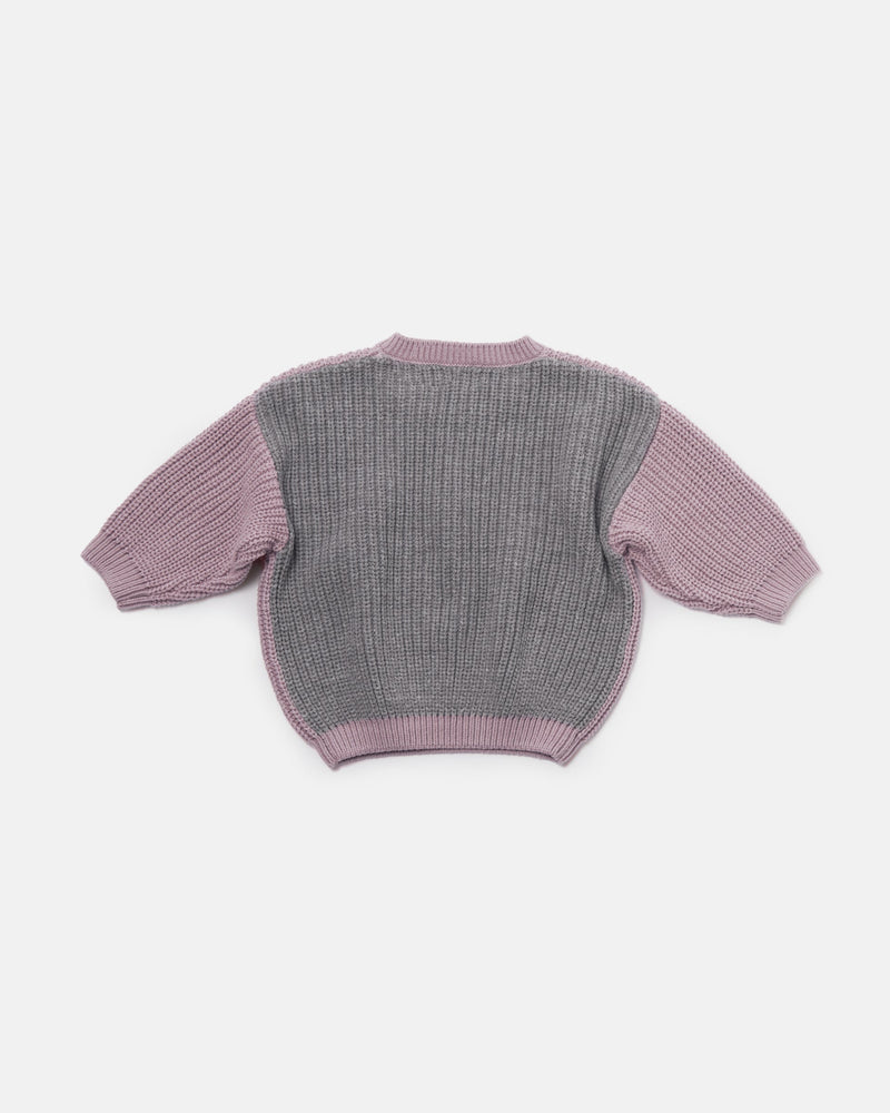 7AM - Long Sleeve Boxy Sweater - Chunky
