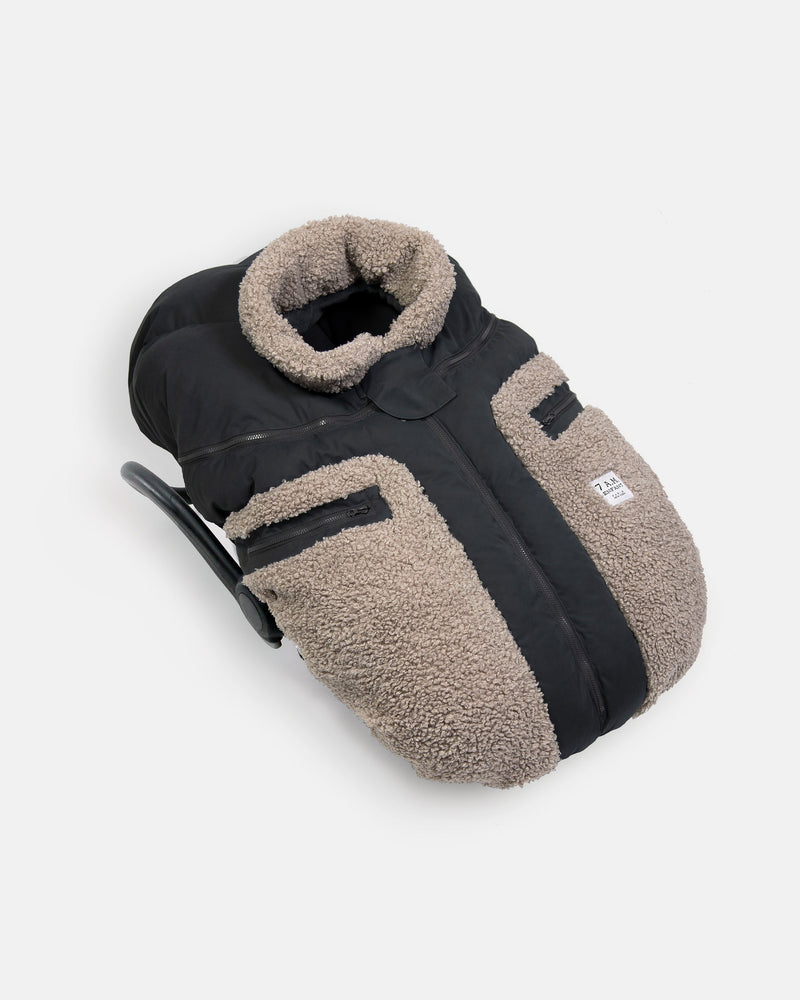7AM - Car Seat Cocoon - Teddy Appliqué