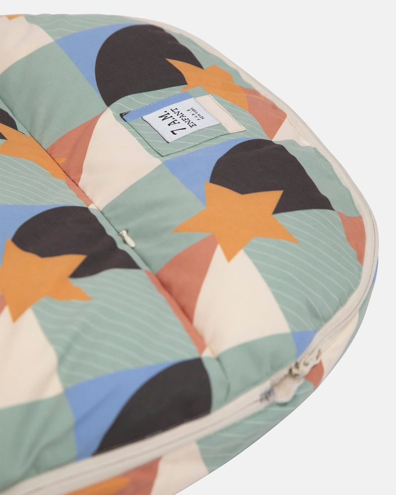 7AM - BenjiPOD - Prints Sherpa | Baby Sleep Pod for Infants and Toddlers Compatible with Strollers