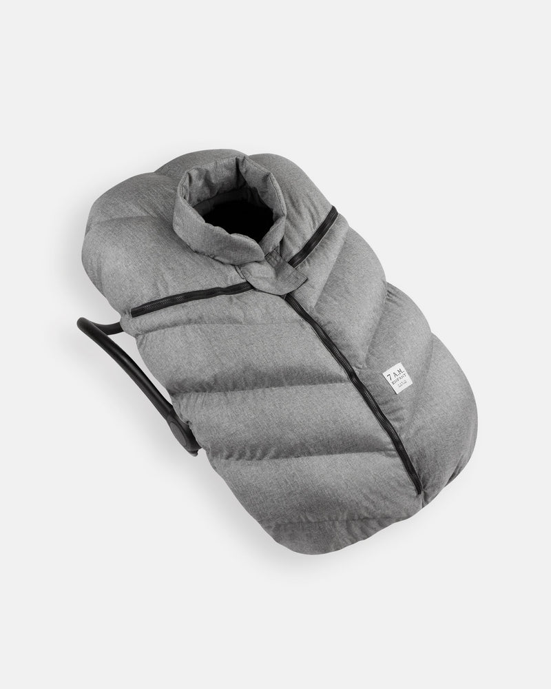 7AM - Car Seat Cocoon - Heathers - Heather Grey - 0-12M