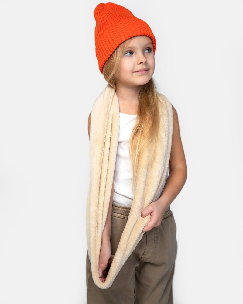 7AM - Infinity Scarf - Plush - Sand - OS