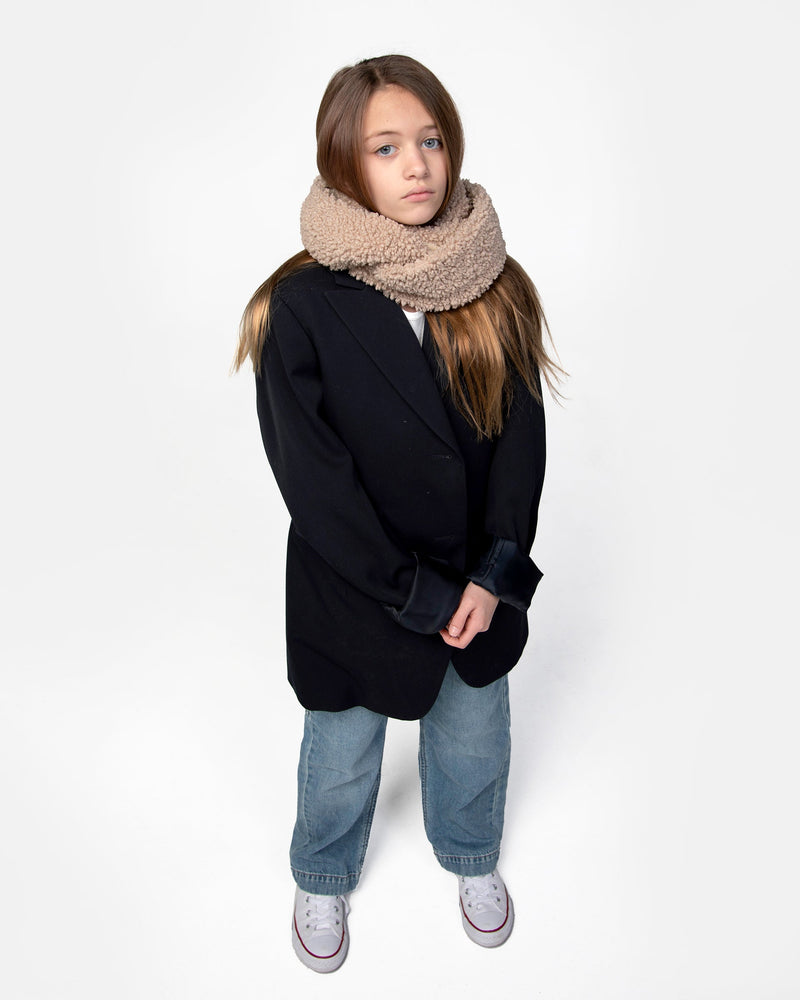 7AM - Infinity Scarf - Teddy - Oatmeal - OS