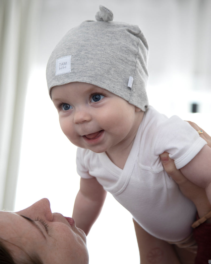 7AM Enfant - Bonnet à nœud en coton - Lot de 2