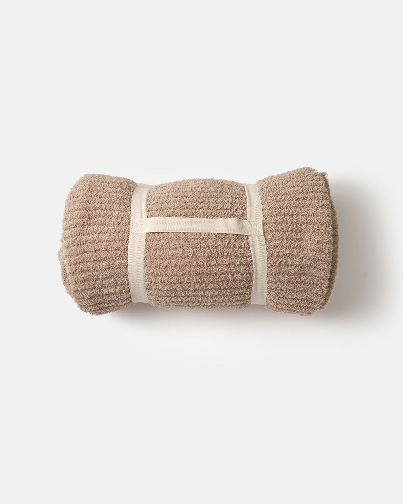 7AM - Cushy Ribbed Blanket - Fuzzy