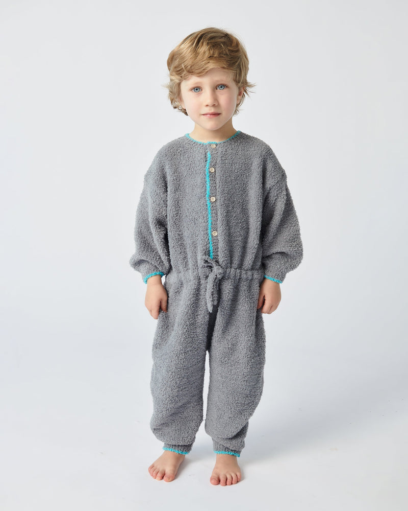 7AM - Boxy Long Sleeved Jumpsuit - Fuzzy