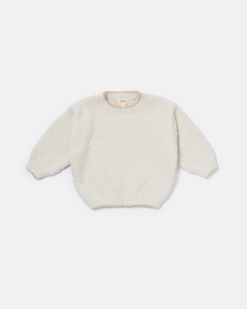 7AM - Boxy Sweater - Fuzzy