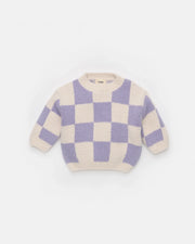 Boxy Sweater • Checkers Fuzzy