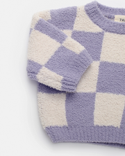 Boxy Sweater • Checkers Fuzzy