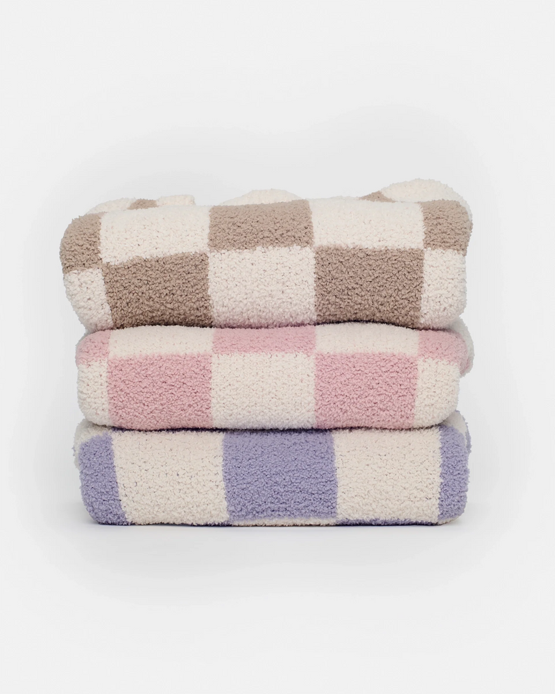 Boxy Sweater • Checkers Fuzzy