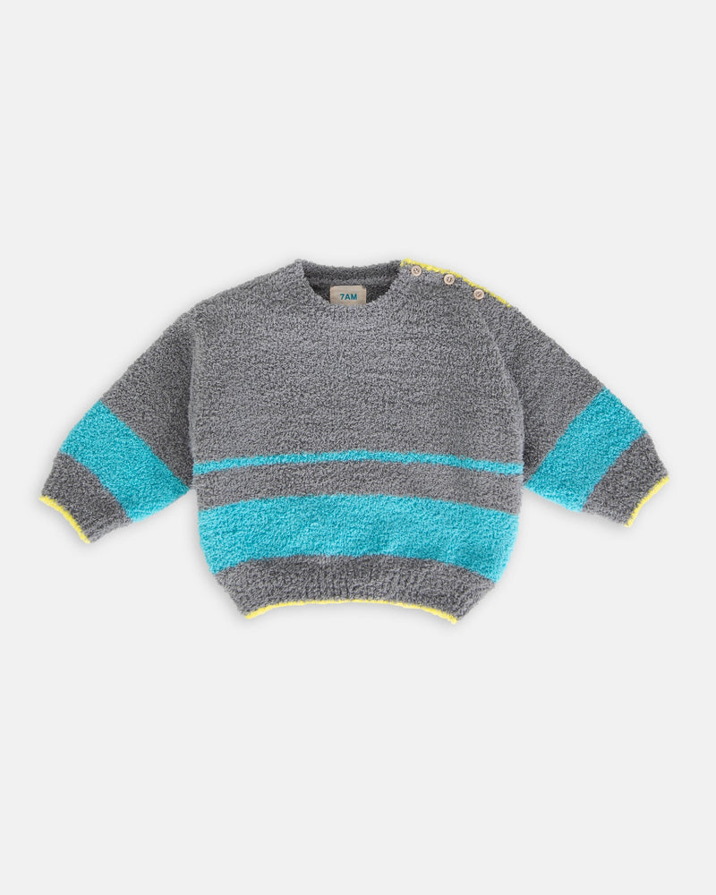 7AM - Boxy Sweater - Fuzzy
